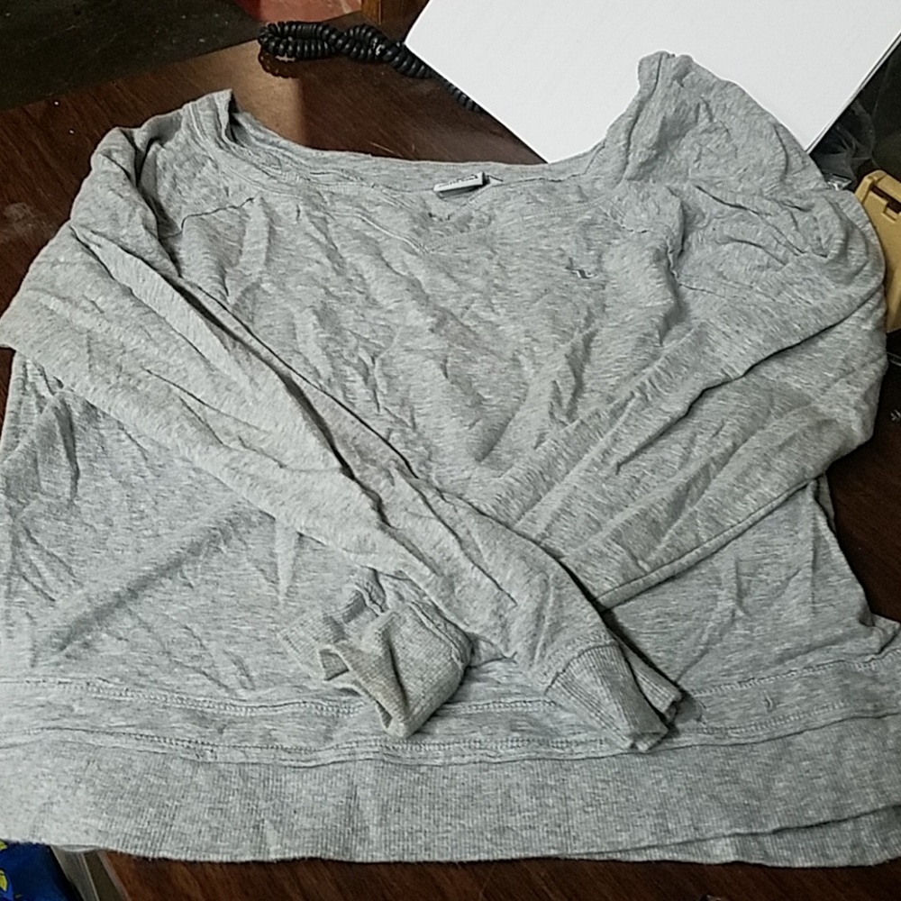 Gray pull over